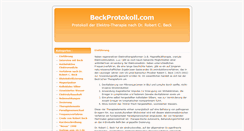 Desktop Screenshot of beckprotokoll.de